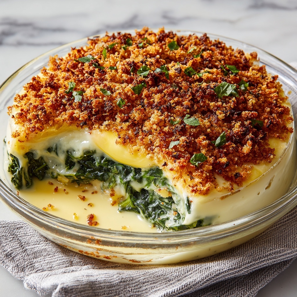 Crunchy Spinach Casserole Recipe - Recipe Image