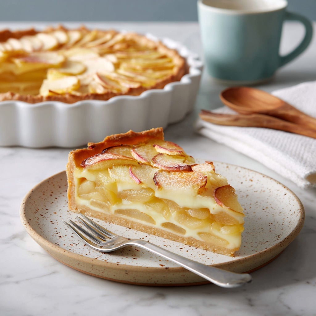 French Custard Pie with Apples (Flan Parisien) Recipe - Recipe Image