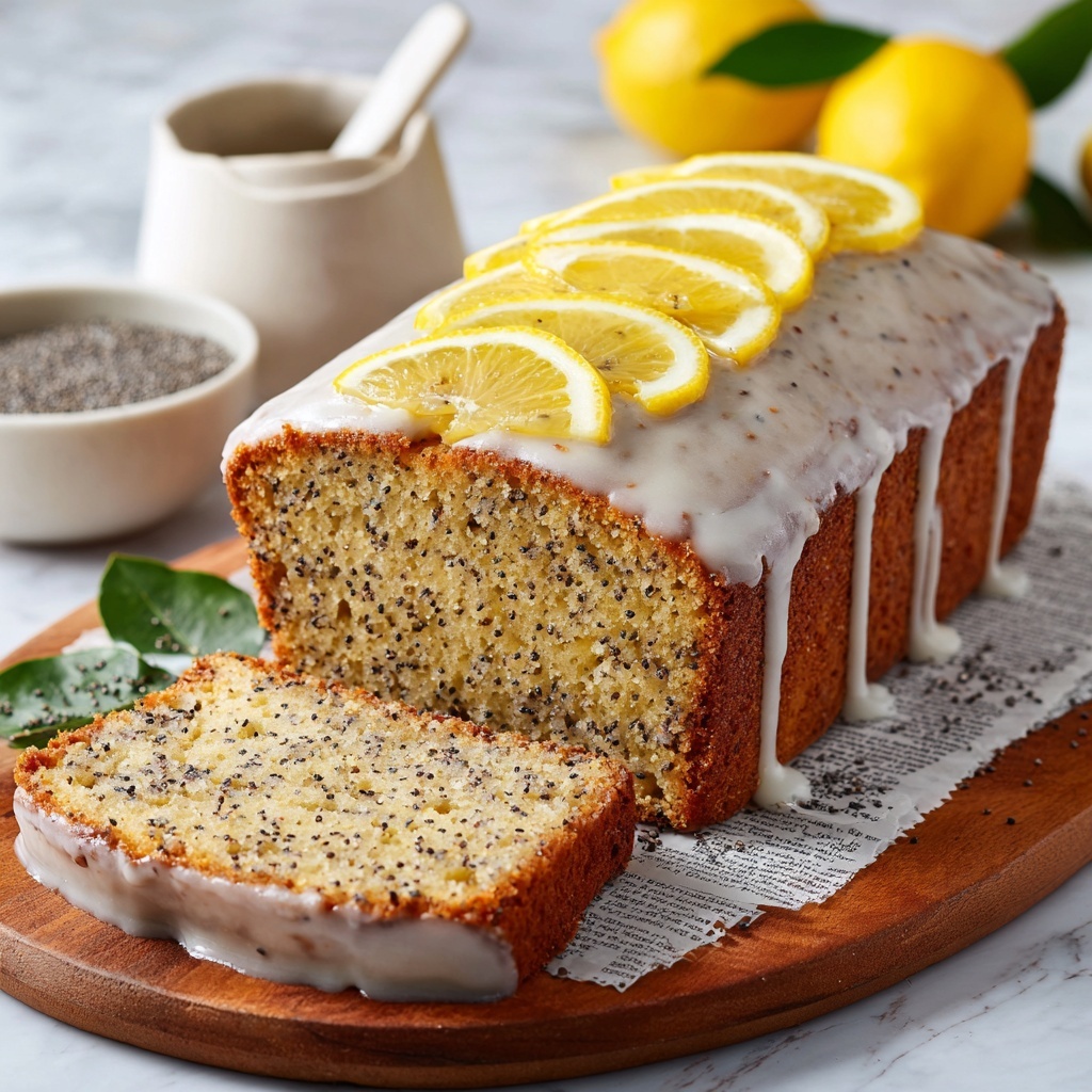 Vegan Lemon Poppy Seed Cake Recipe - Recipe Image