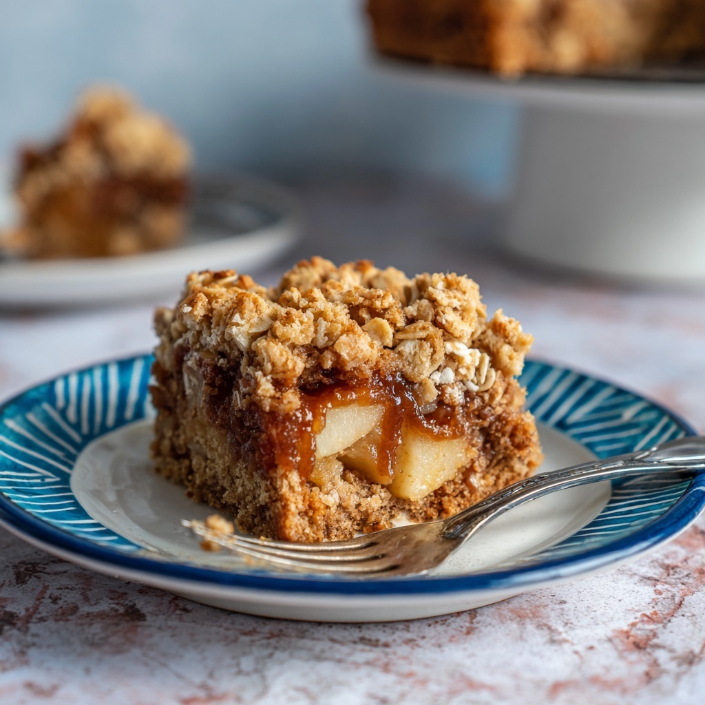Healthy Breakfast Oatmeal Apple Cake Recipe - Recipe Image