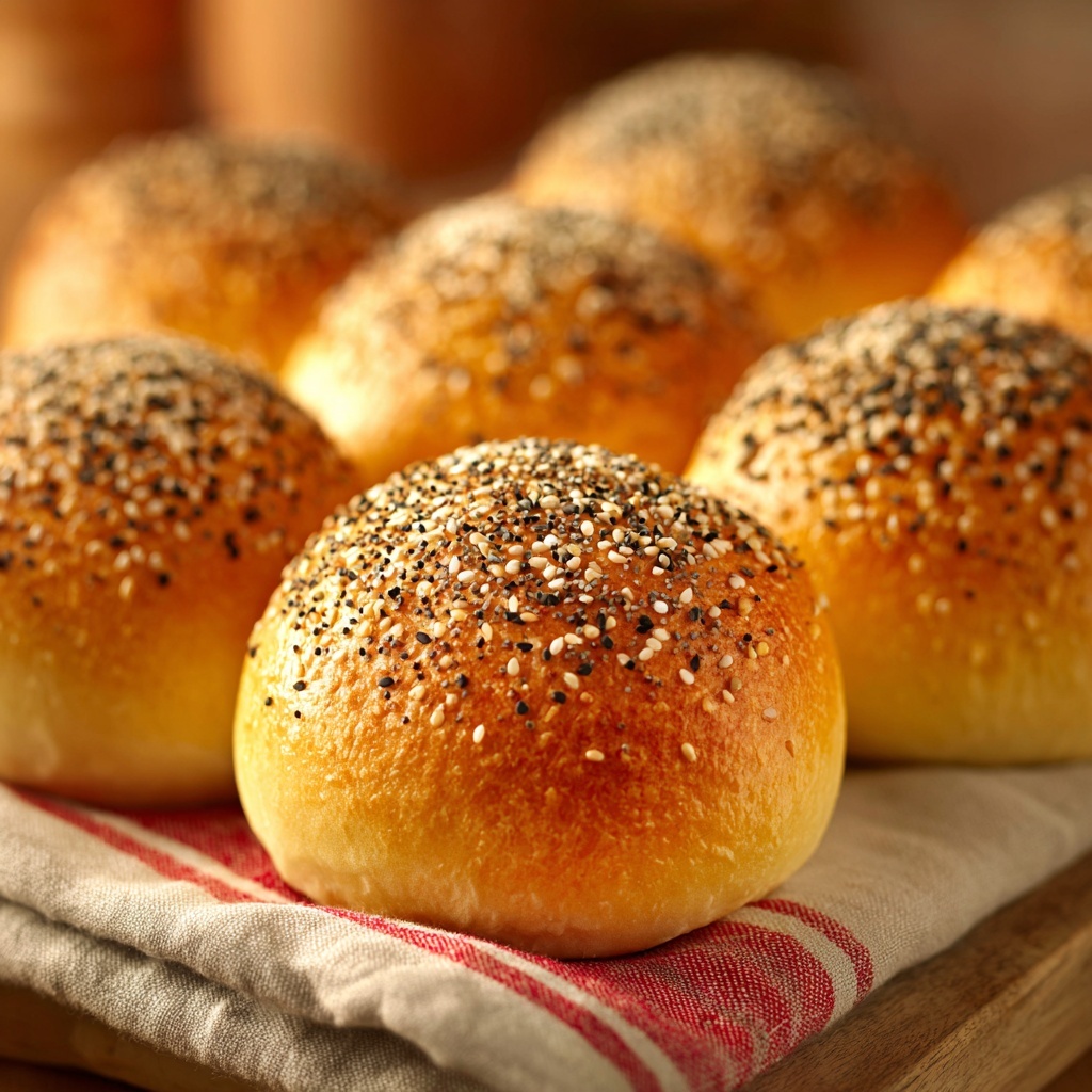 Homemade Seeded Bread Rolls Recipe - Recipe Image