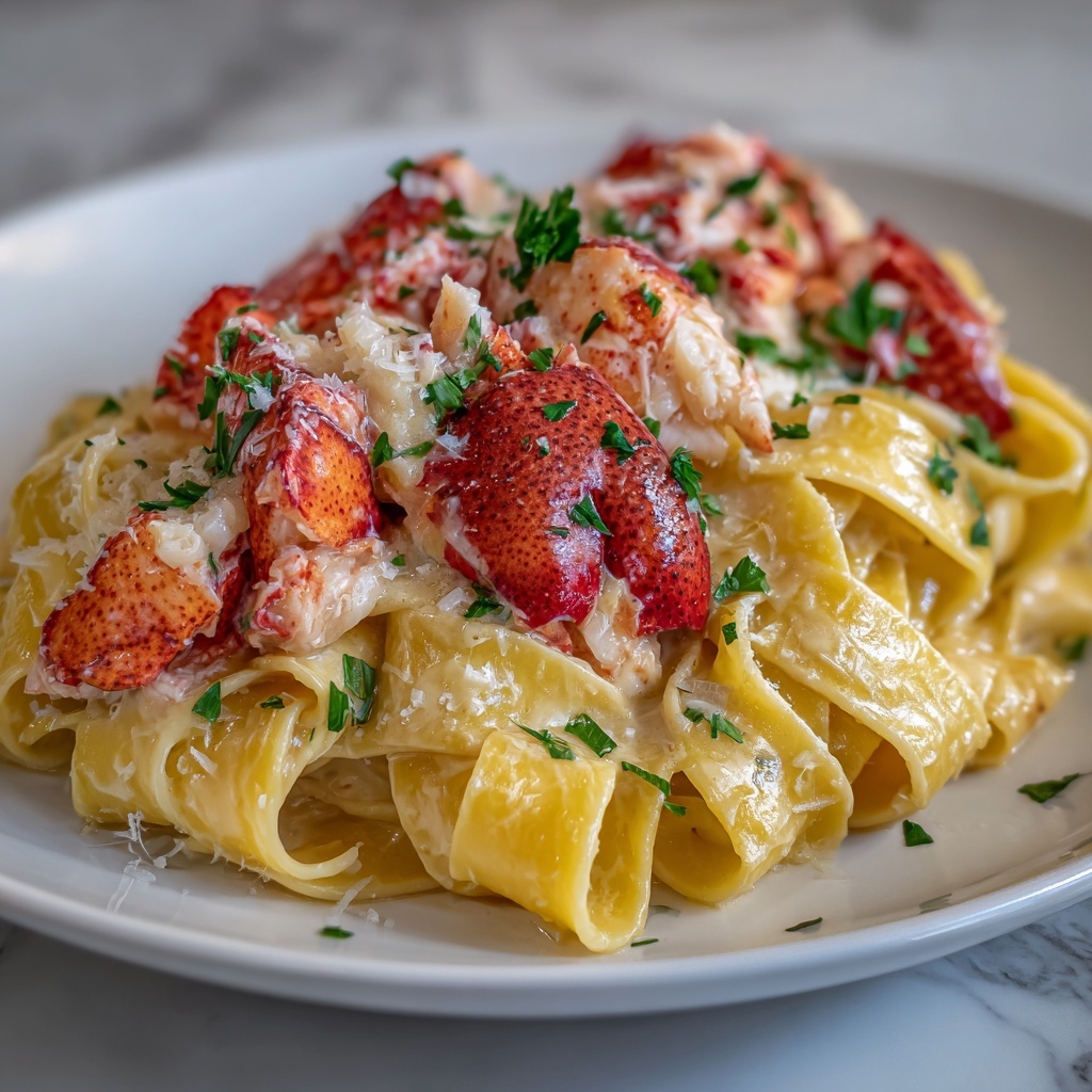 Easy Creamy Lobster Pasta Recipe - Recipe Image