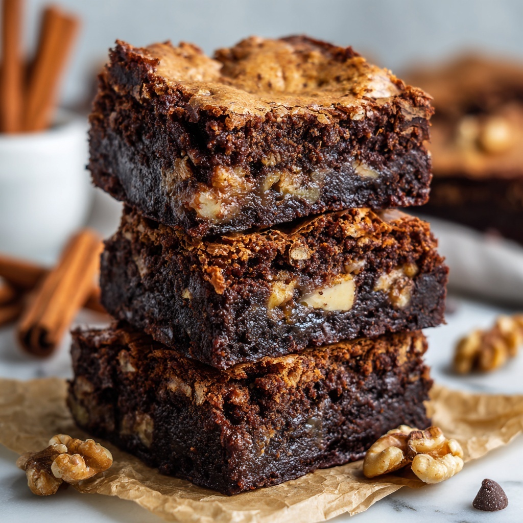 Apple Pecan Brownies Recipe - Recipe Image