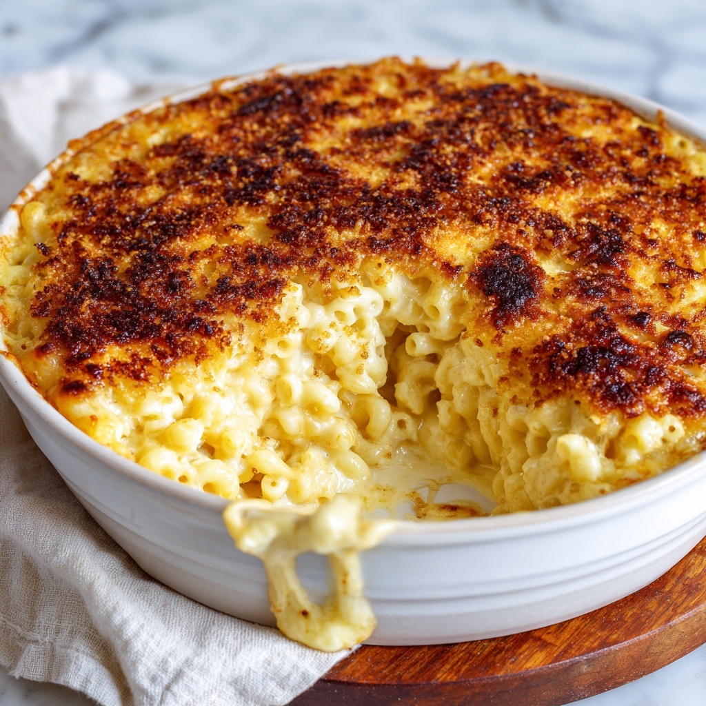 Southern Baked Macaroni and Cheese Soul Food Style Recipe - Recipe Image