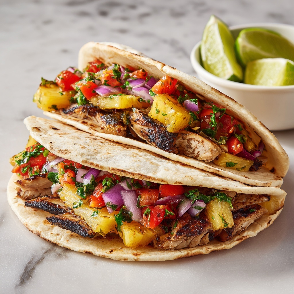 Chicken Tacos with Pineapple Salsa Recipe - Recipe Image