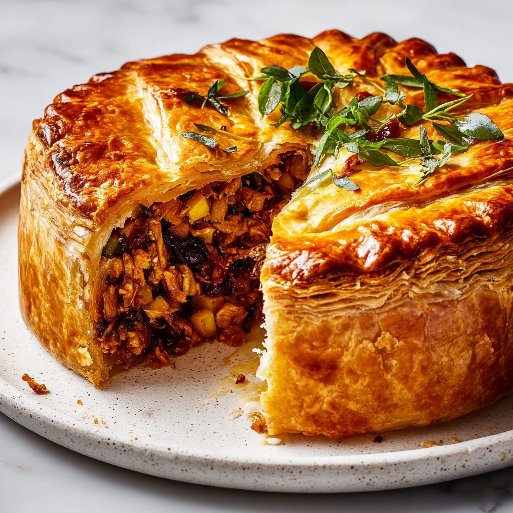 Vegetarian Mushroom and Leek Pie Recipe - Recipe Image