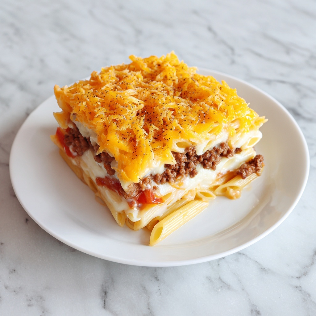 Cheeseburger Alfredo Pasta: 5 Steps to Comfort Food Bliss Recipe - Recipe Image