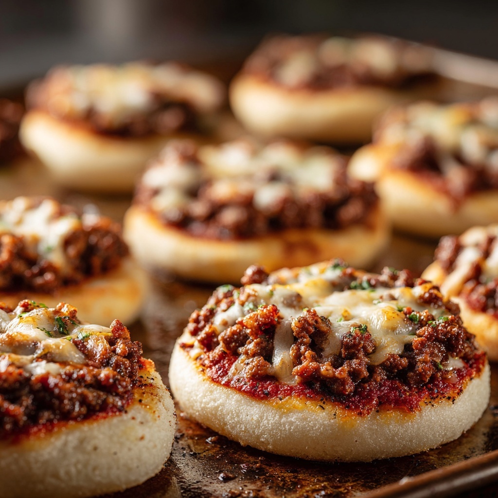 Old School Pizza Burgers Recipe - Recipe Image