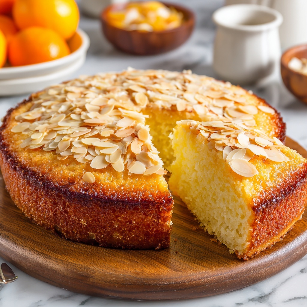 Orange Honey Date Cake with Almond Topping Recipe - Recipe Image