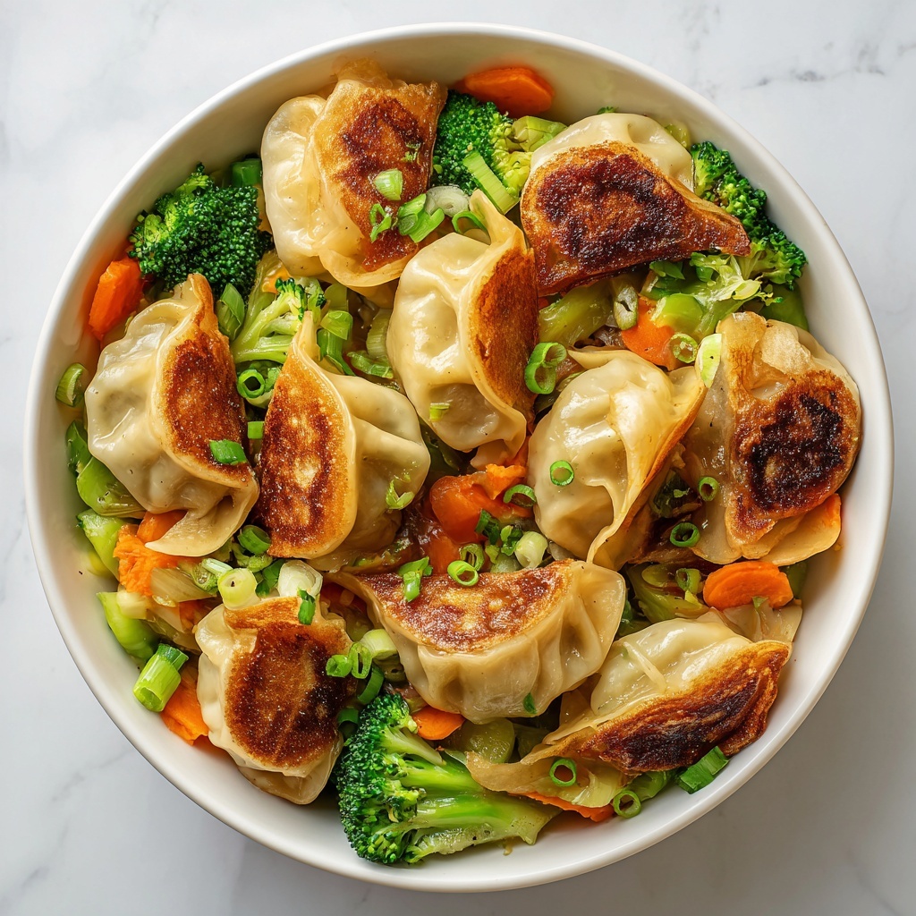Easy Potsticker Stir Fry: A Quick 25-Minute Delight Recipe - Recipe Image