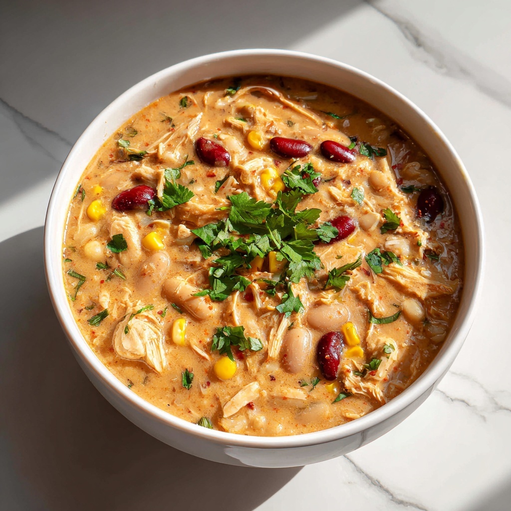 Healthy White Chicken Chili with Greek Yogurt Recipe - Recipe Image