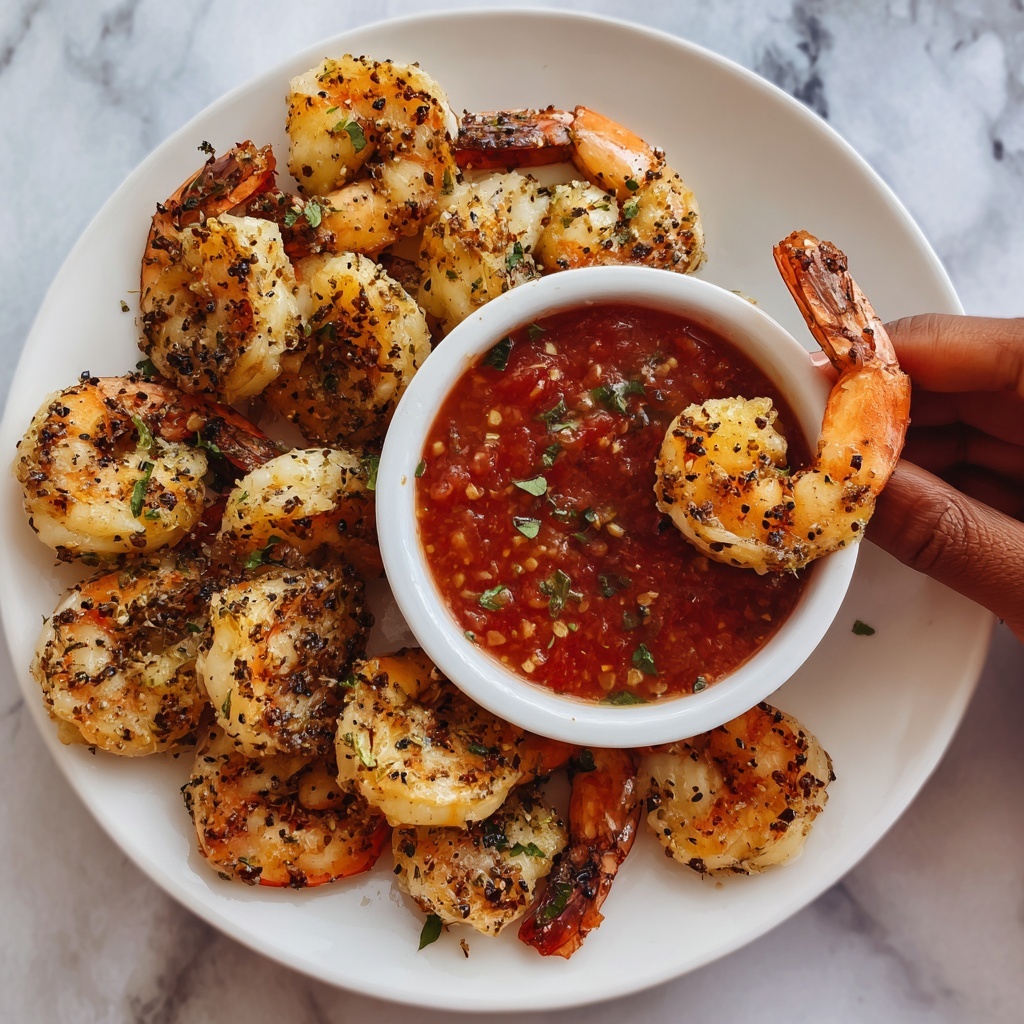 Roasted Shrimp Cocktail with Homemade Chili Sauce Recipe - Recipe Image