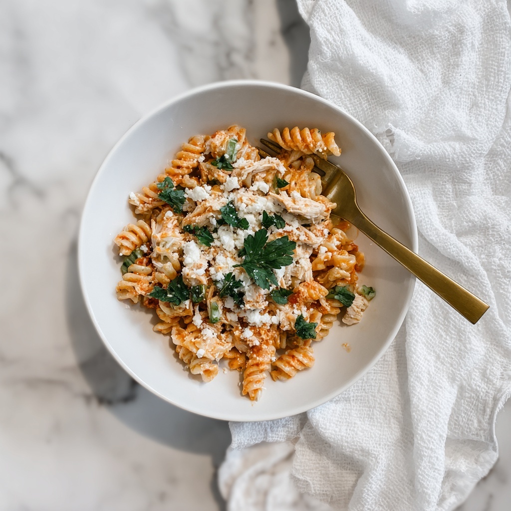 Buffalo Chicken Pasta Salad Recipe - Recipe Image