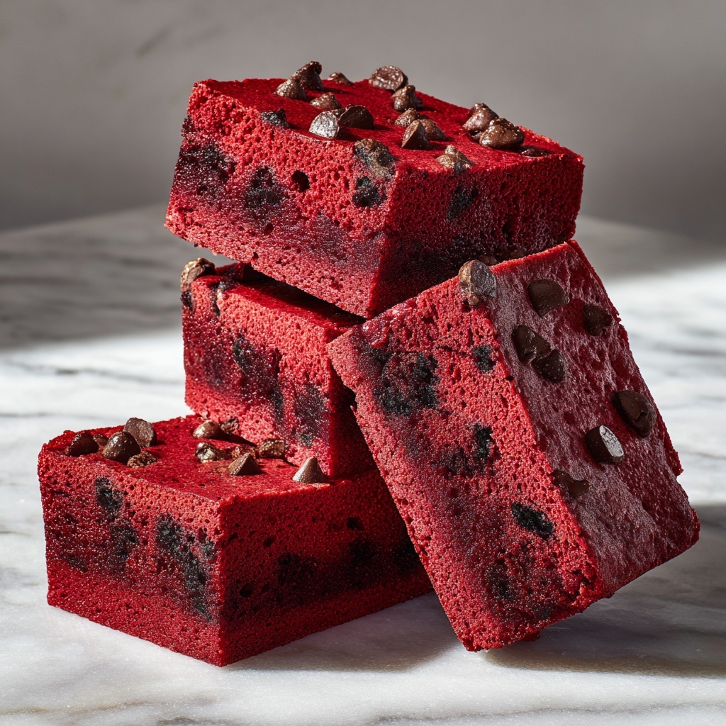 Red Velvet Vegan Gluten-Free Bars Recipe - Recipe Image