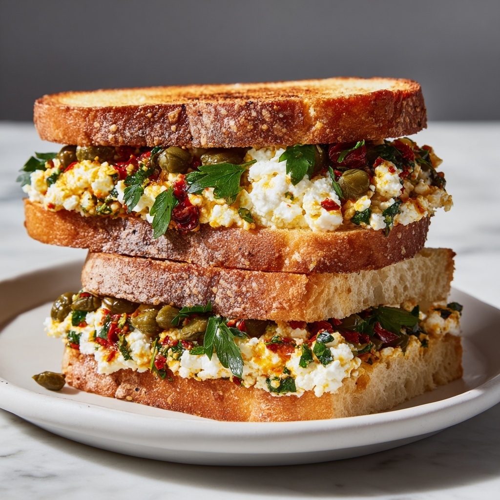 Olive Tapenade & Goat Cheese Sandwich Recipe - Recipe Image