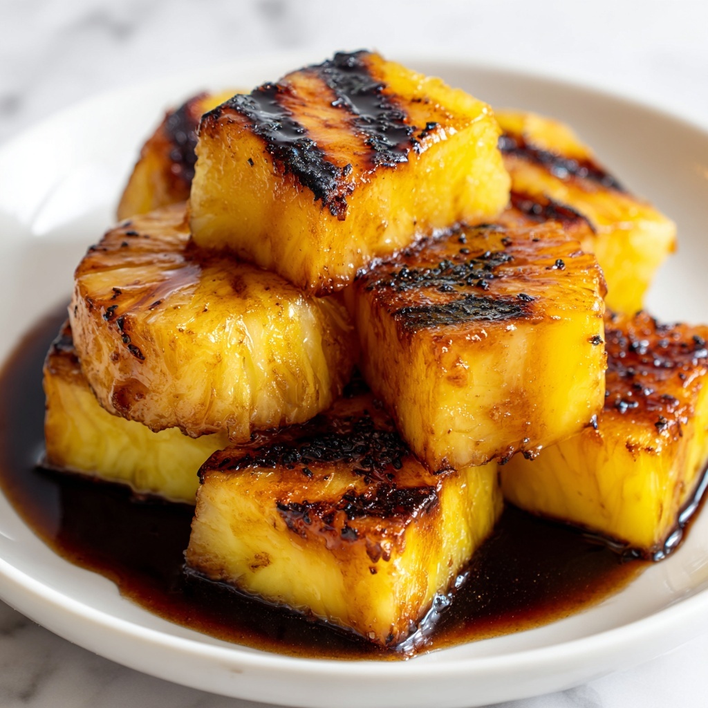 Caramelized Brown Sugar Cinnamon Grilled Pineapple Recipe - Recipe Image