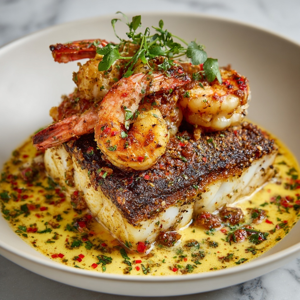 Red Snapper Shrimp Grits Cajun Recipe - Recipe Image