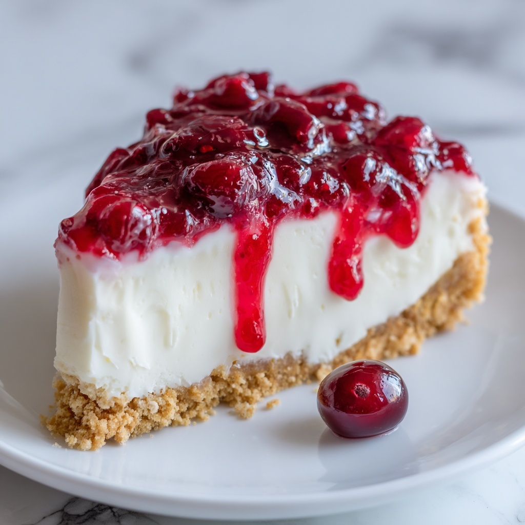 Cranberry Cheesecake Pie Recipe - Recipe Image