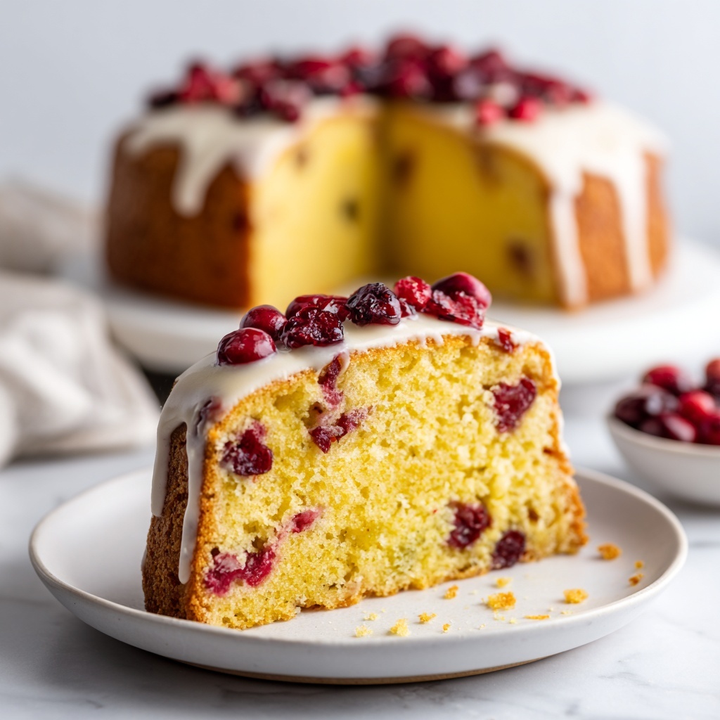 Cranberry Orange Christmas Cake Recipe - Recipe Image