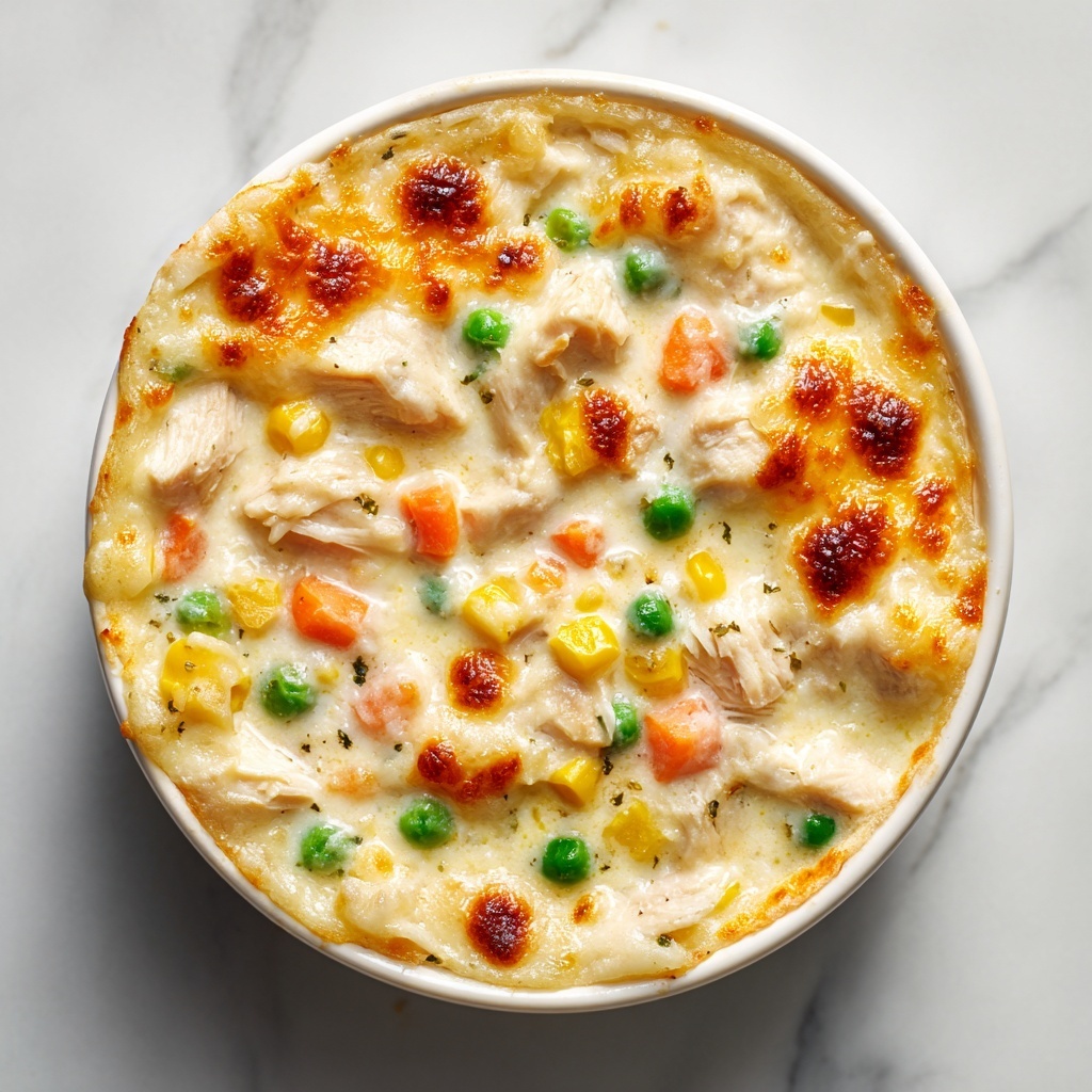 Easy Chicken Cobbler Dinner Casserole Recipe - Recipe Image