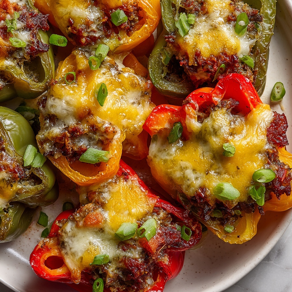 Buffalo Chicken Stuffed Peppers Recipe - Recipe Image