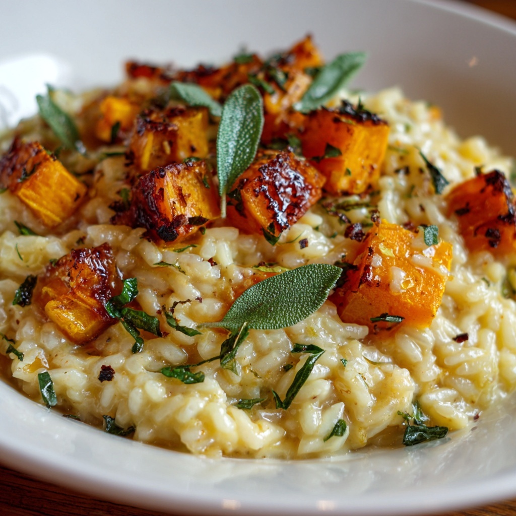 Roasted Garlic Butternut Squash Risotto Recipe - Recipe Image