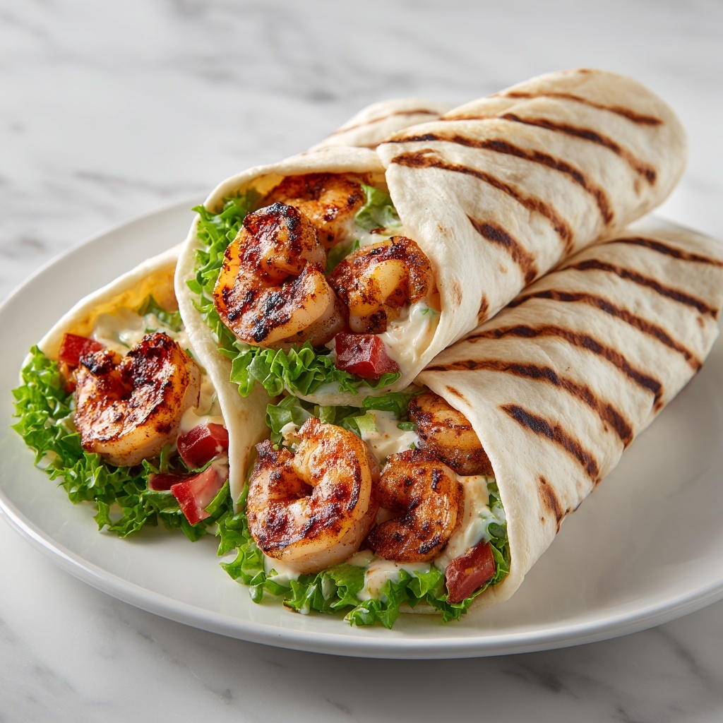Grilled Shrimp Caesar Wraps Recipe - Recipe Image