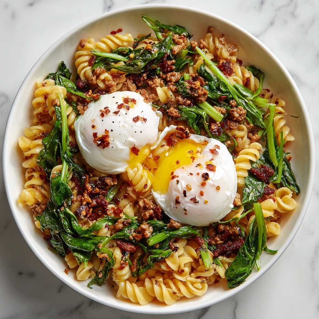 One Pot Lemon Pasta with Sausage and Broccoli Rabe Recipe - Recipe Image