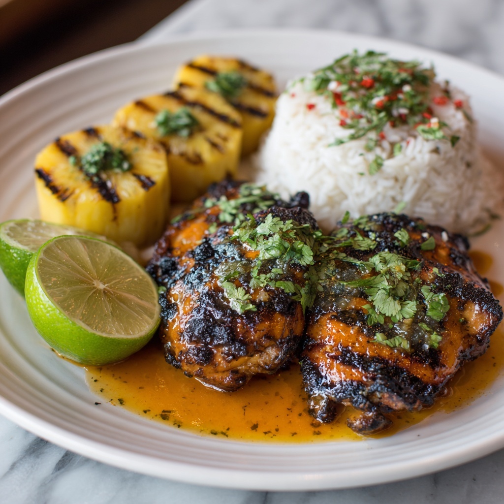 Grilled Aloha Chicken and Pineapple Recipe - Recipe Image
