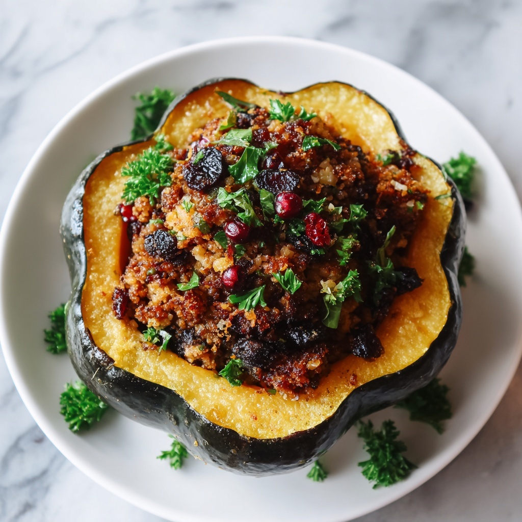 Stuffed Acorn Squash with Quinoa, Black Beans, and Corn Recipe - Recipe Image