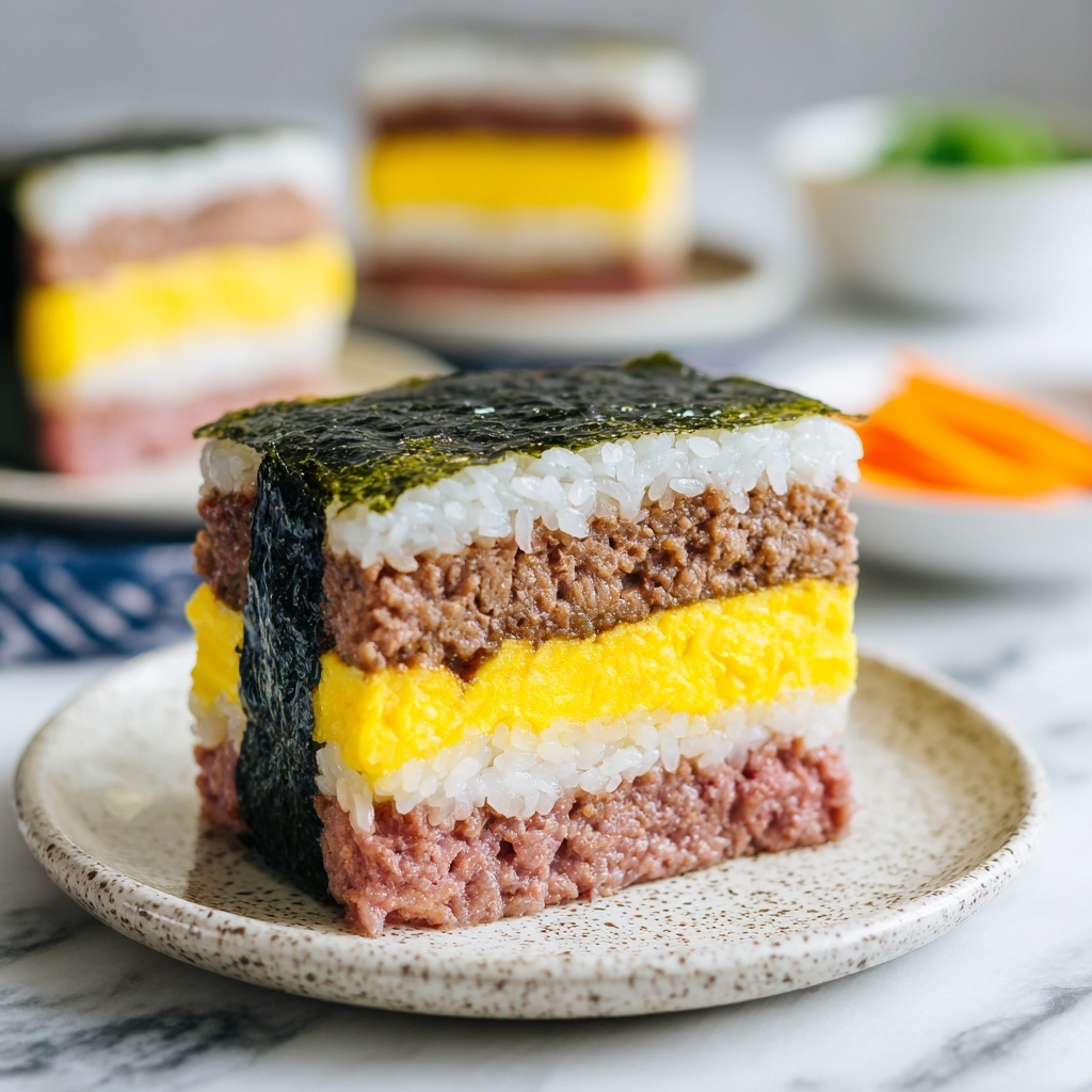 Spam Musubi with Egg: Your Quick and Tasty Breakfast Fix Recipe - Recipe Image