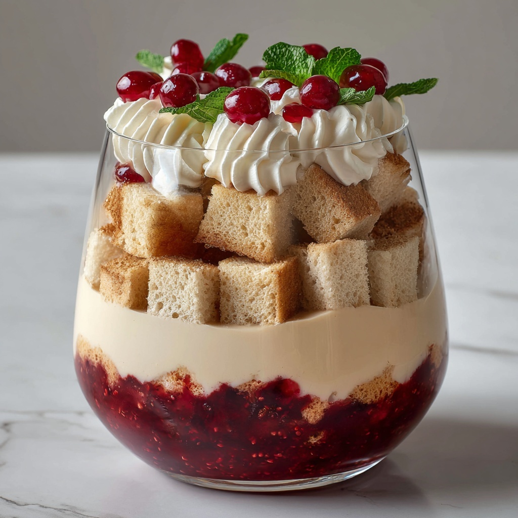 Vegan Boozy Raspberry Trifle Recipe - Recipe Image