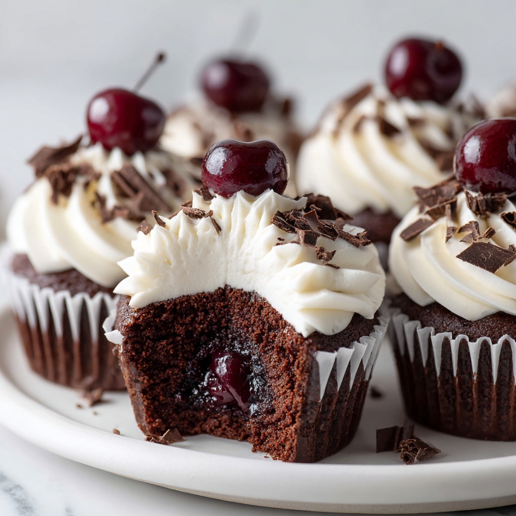 Decadent Black Forest Cupcakes Recipe - Recipe Image