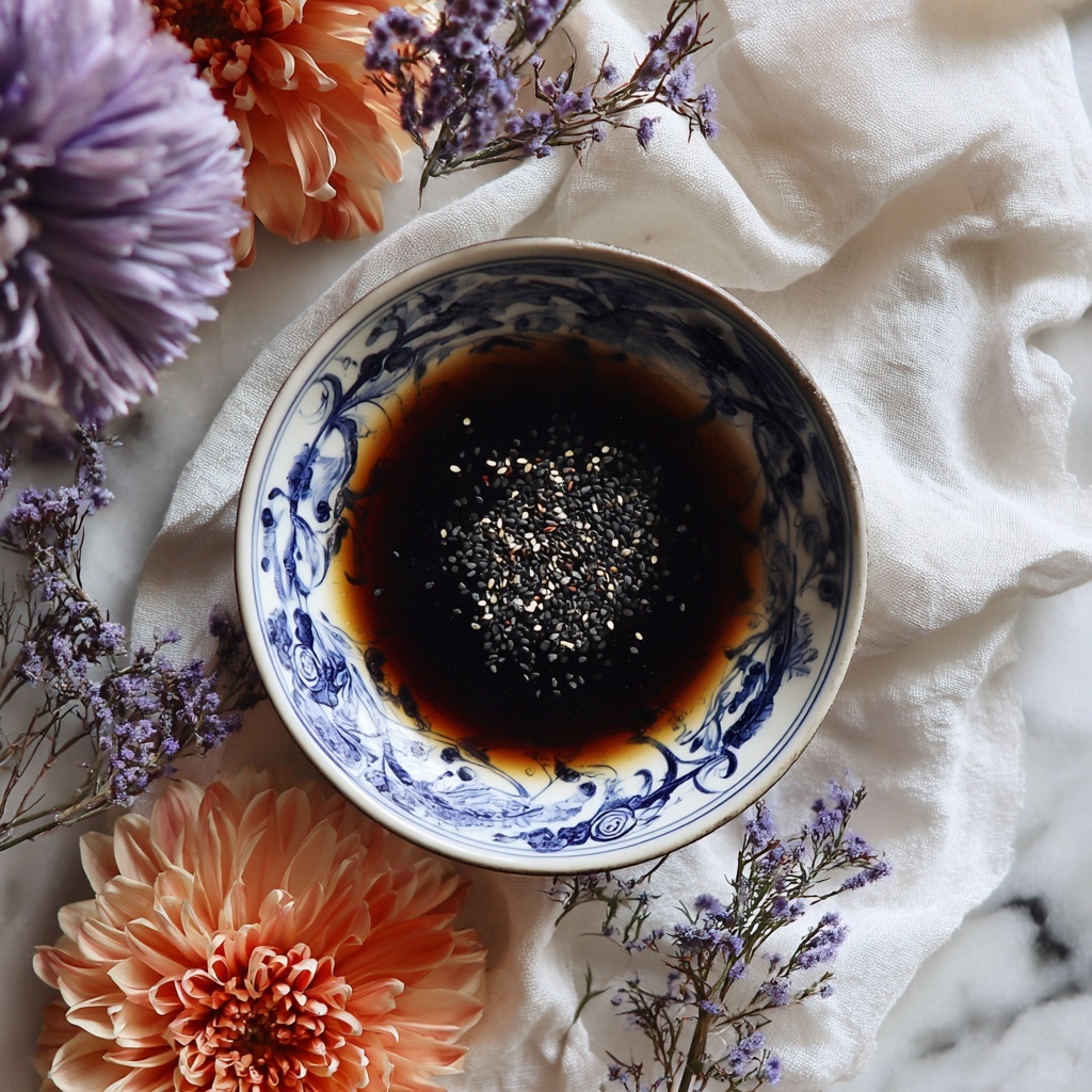 Nutty Black Sesame Soup Dessert: 3-Ingredient Vegan Delight Recipe - Recipe Image