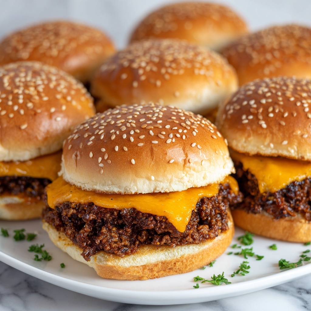 Classic Cheeseburger Sliders Recipe - Recipe Image