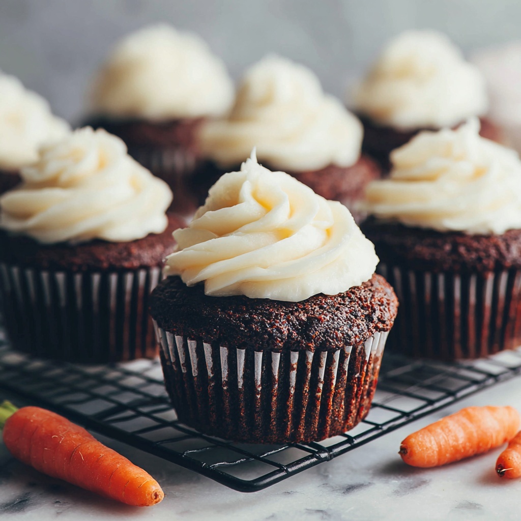 Carrot Cake Cupcakes with Cream Cheese Frosting Recipe - Recipe Image