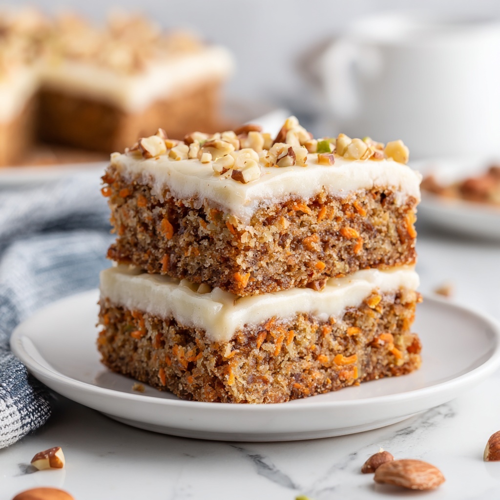 Vegan Carrot Cake Bars Recipe - Recipe Image