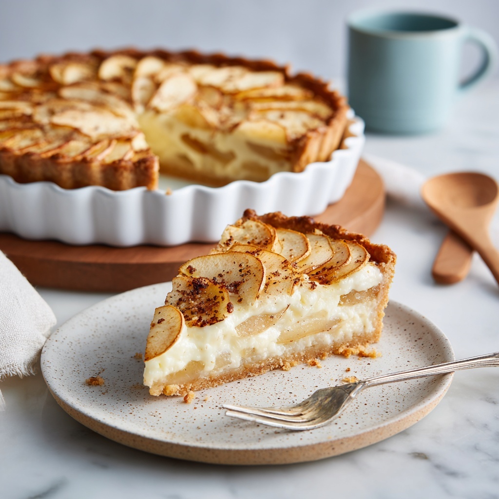 French Custard Pie with Apples (Flan Parisien) Recipe - Recipe Image