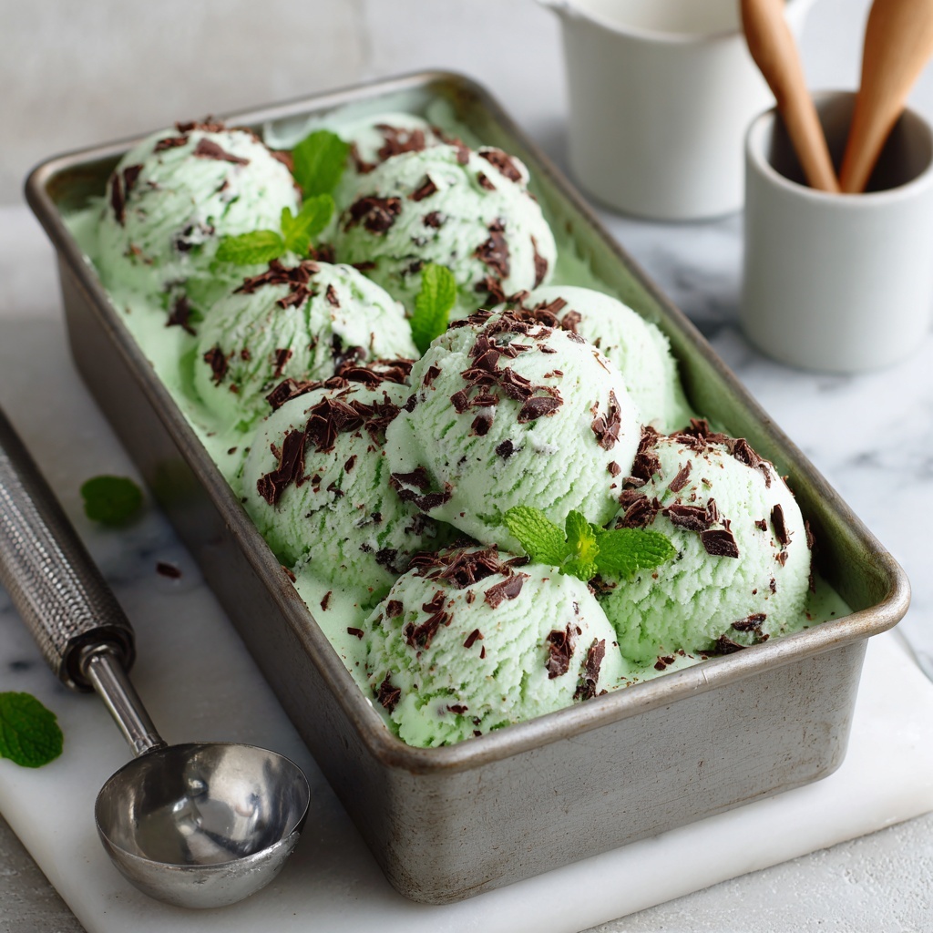 Vegan Mint Chocolate Chip Ice Cream Recipe - Recipe Image