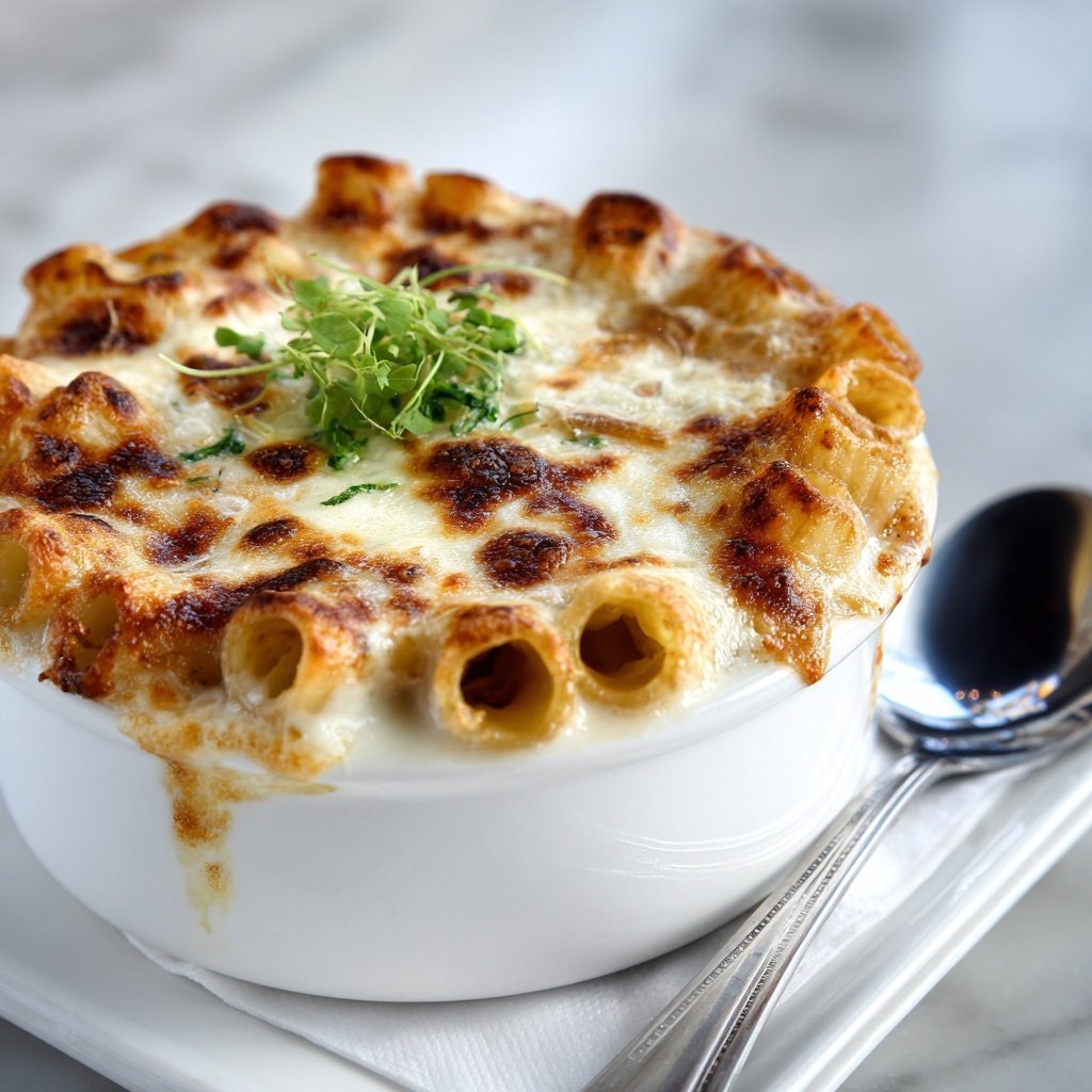 One Pot French Onion Pasta for Cozy Nights Bliss Recipe - Recipe Image