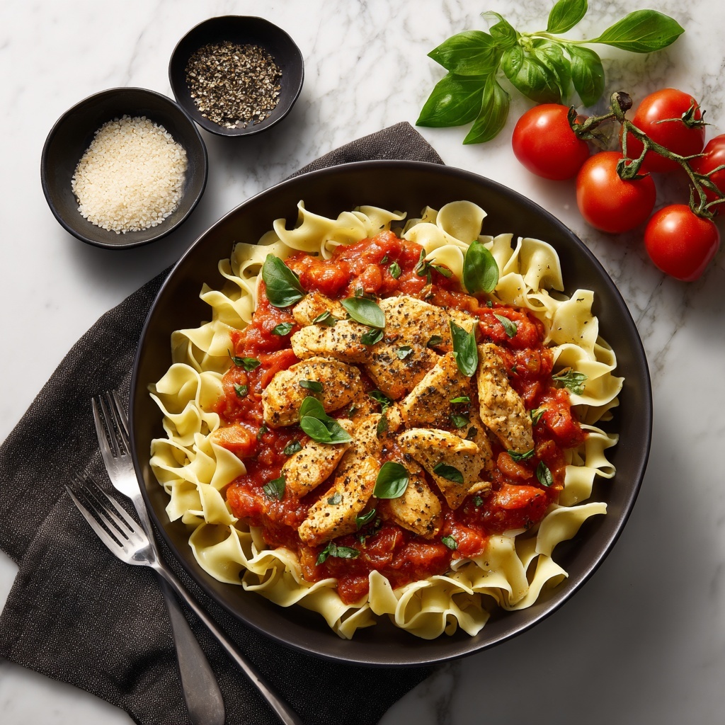 Slow Cooker Tomato Basil Chicken Recipe - Recipe Image
