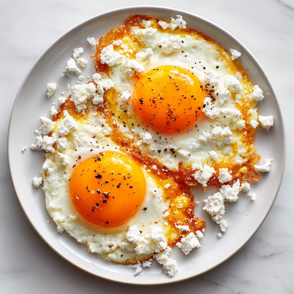 Crispy Feta Fried Eggs: 10-Minute Morning Marvel Recipe - Recipe Image