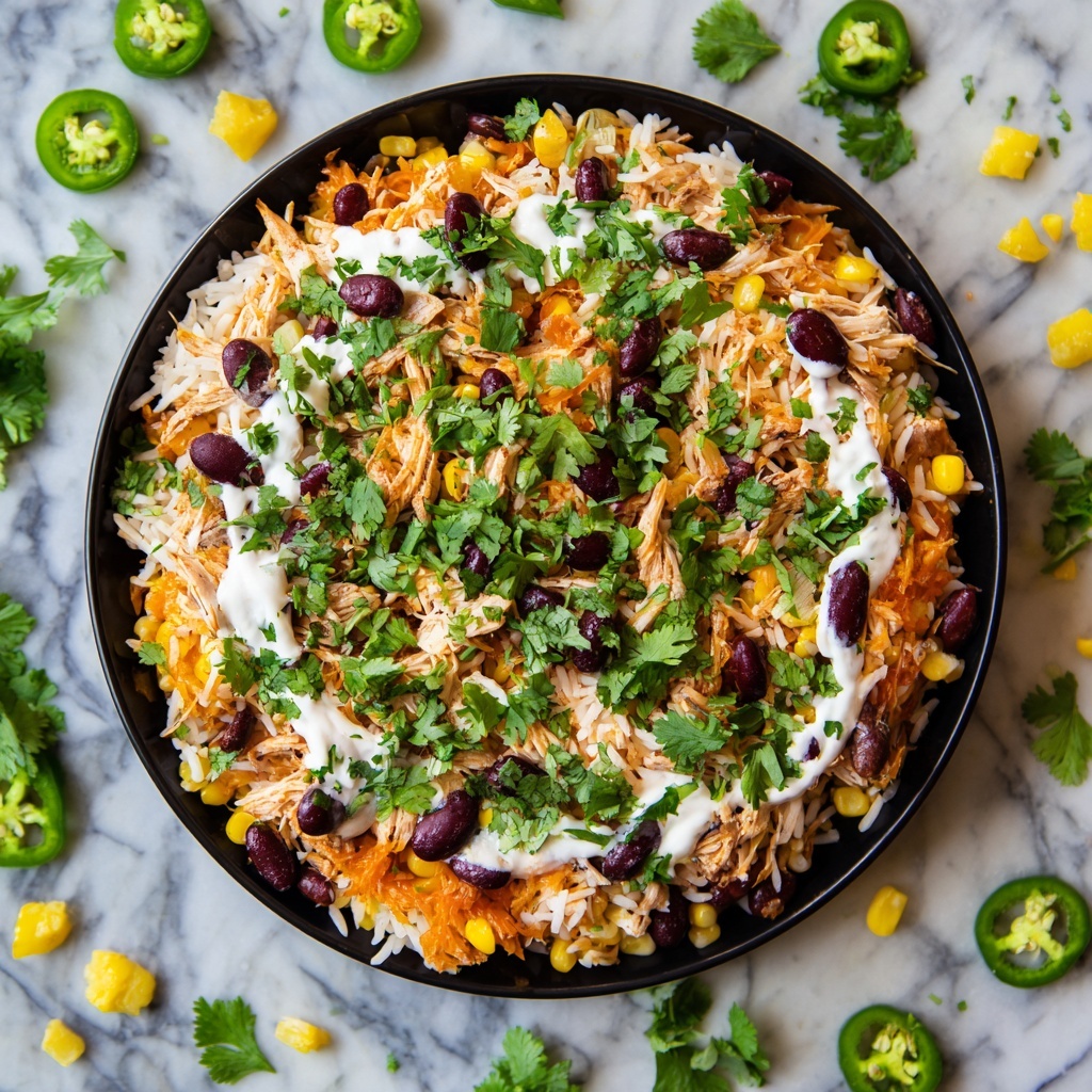 Hearty Crockpot Chicken Enchilada Casserole Recipe - Recipe Image