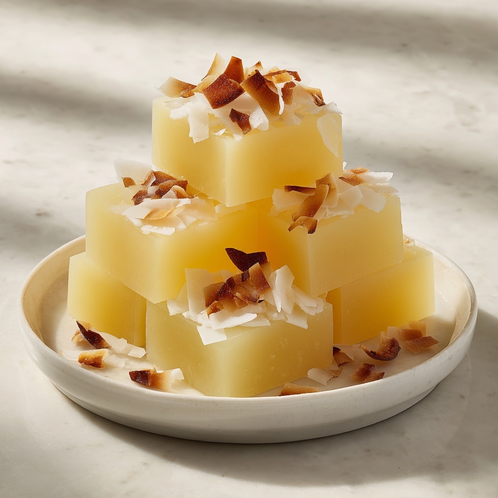 Irresistible Coconut Pineapple Bites: Tropical & Sweet Recipe - Recipe Image