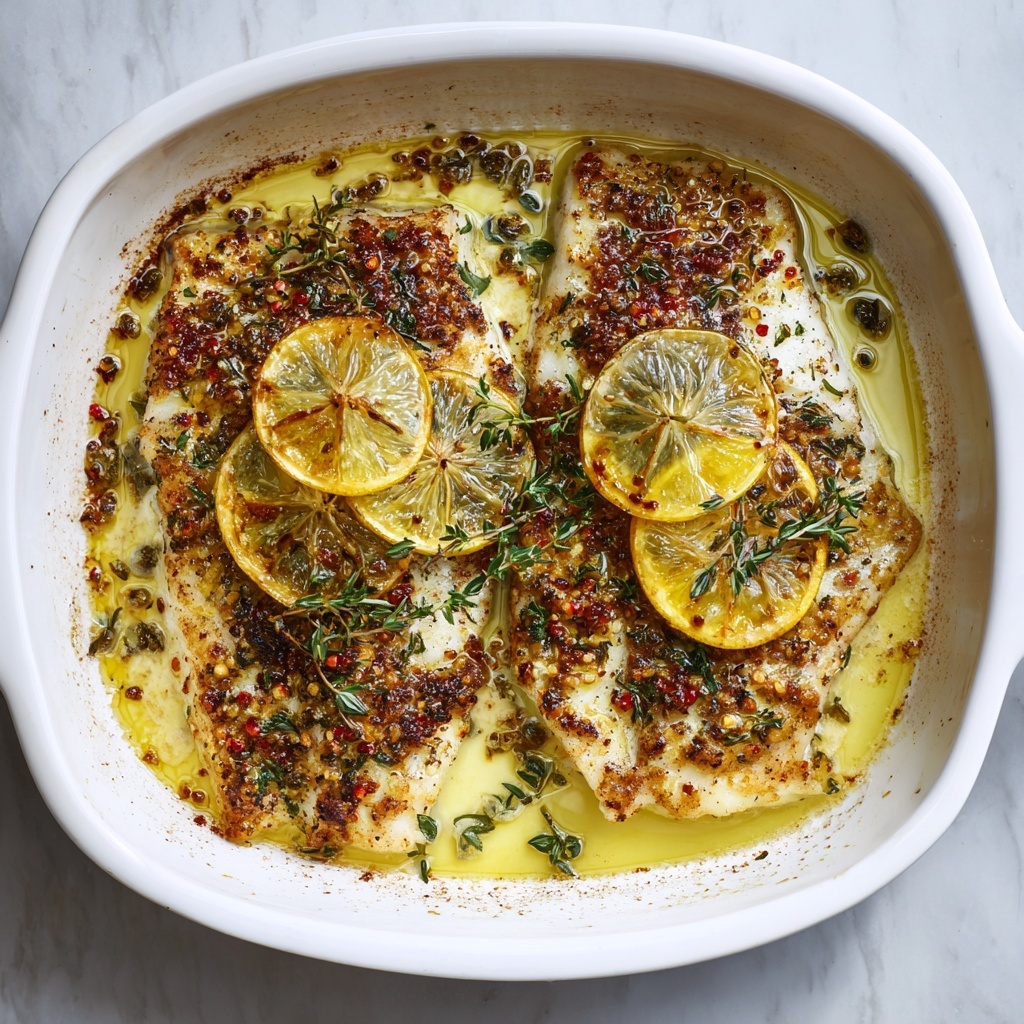 Baked Cod with Lemon and Garlic Recipe - Recipe Image