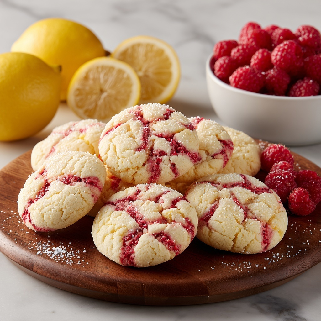 Lemon Raspberry Cookies Recipe - Recipe Image