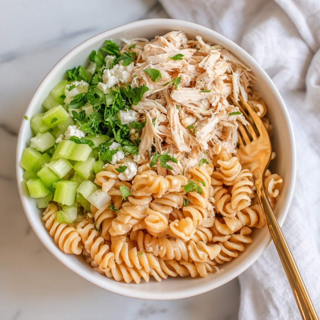 Buffalo Chicken Pasta Salad Recipe - Recipe Image