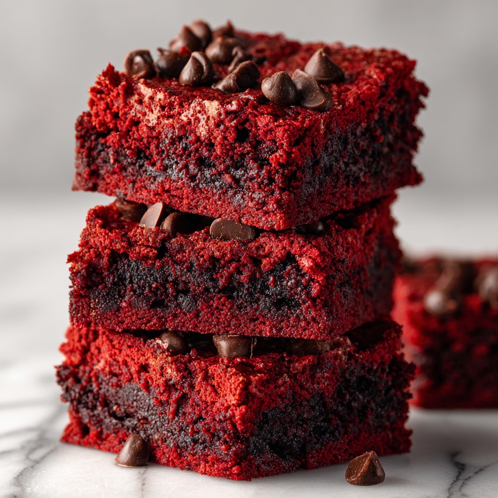 Red Velvet Vegan Gluten-Free Bars Recipe - Recipe Image