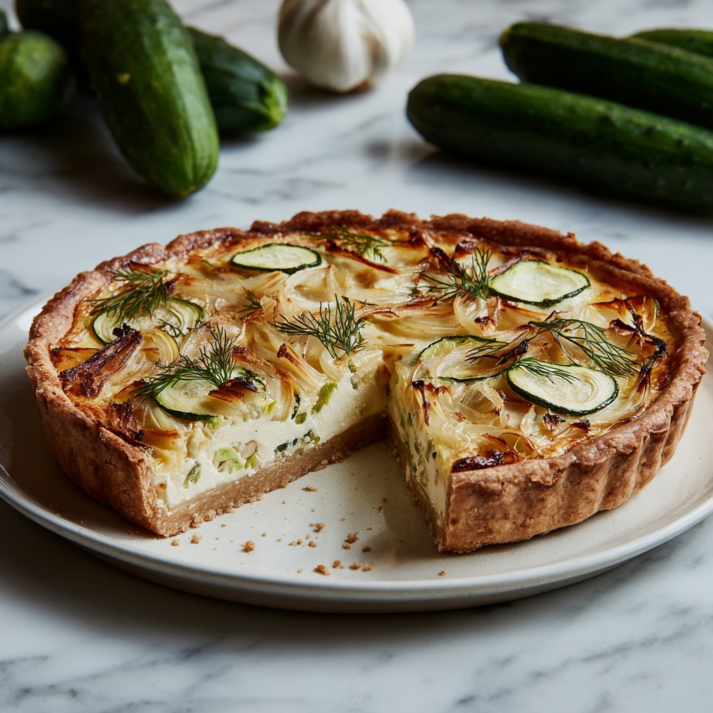 Mouthwatering Zucchini Onion Pie for Easy Meal Prep Recipe - Recipe Image