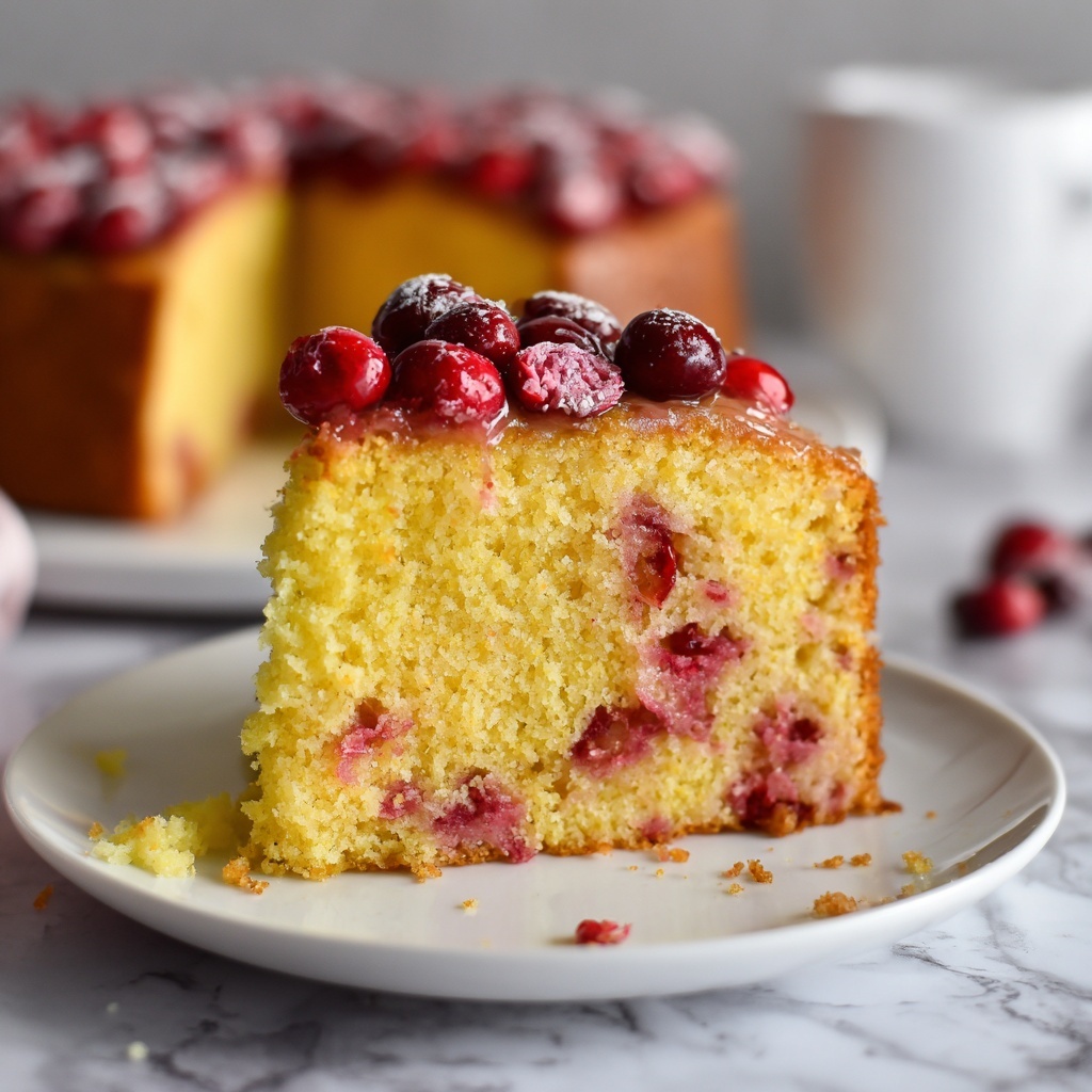 Cranberry Orange Christmas Cake Recipe - Recipe Image